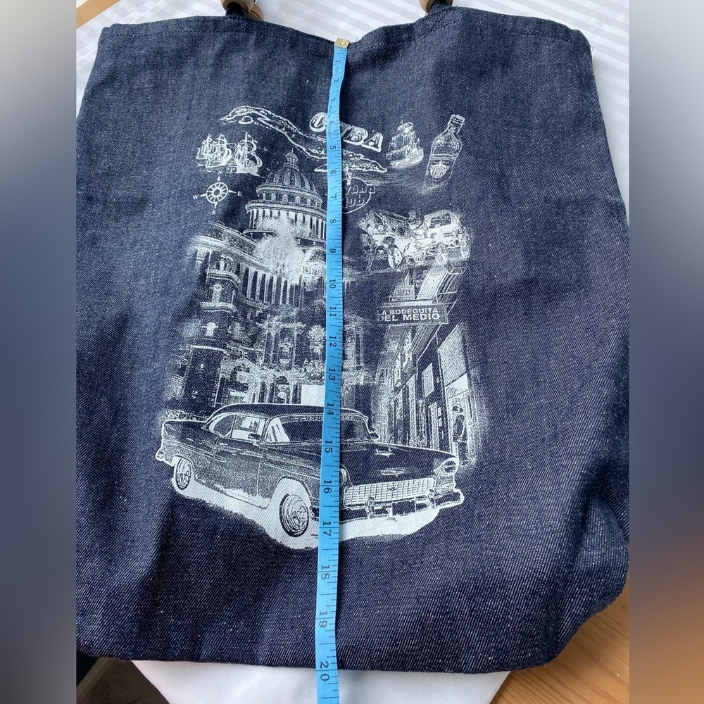 Cuba Jeans Canvas Tote Bag - Picture 6 of 8